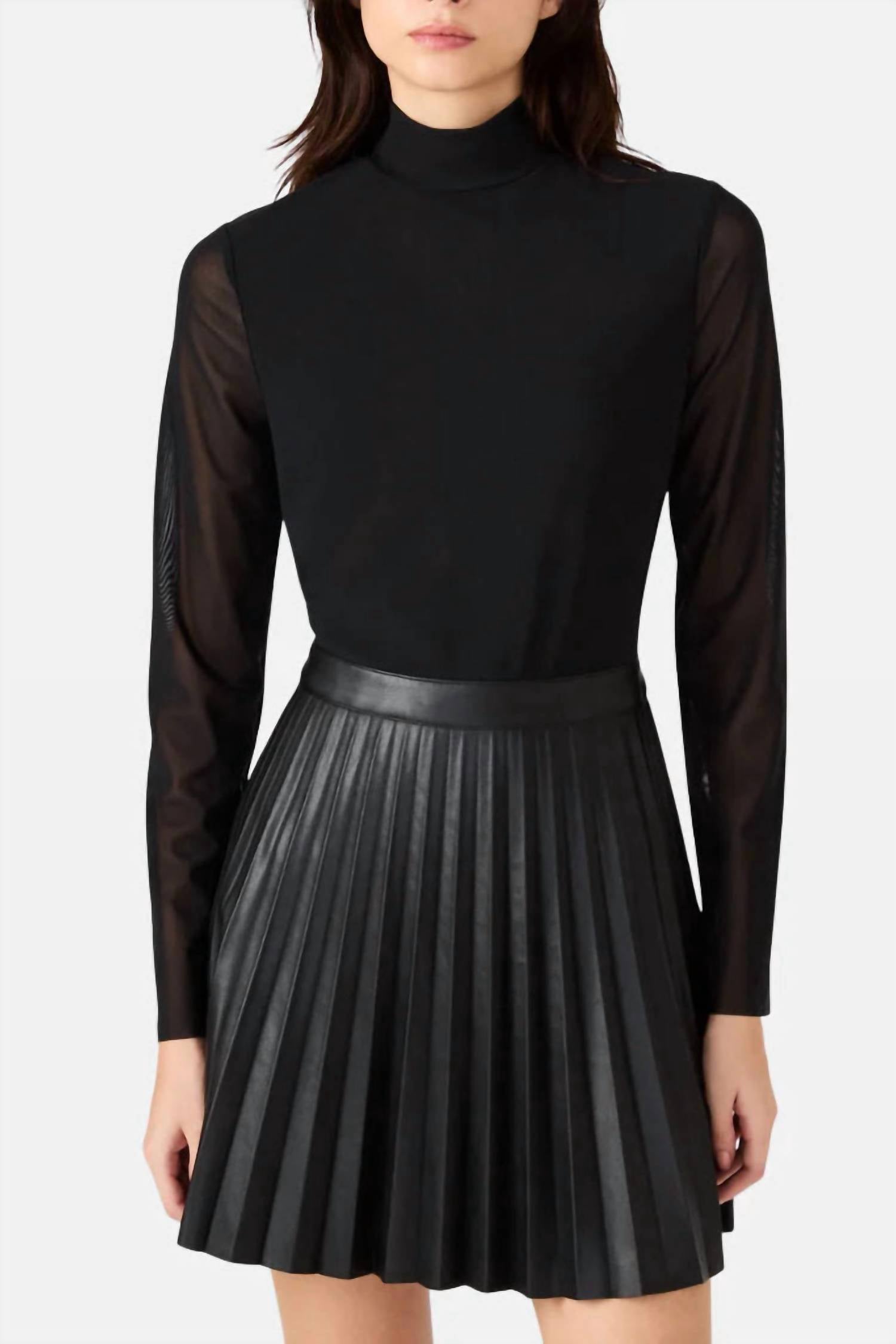 Steve Madden - Nevah Sheer Long Sleeve Mini Dress