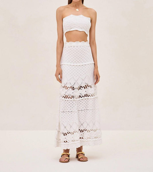 Alexis - Lily Strapless Crop Top