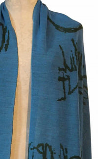 Moyuru - Women's Reversible Abstract Print Stole Wrap