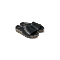 Beek - Women's Pelican Textile Leather Platform Sandal