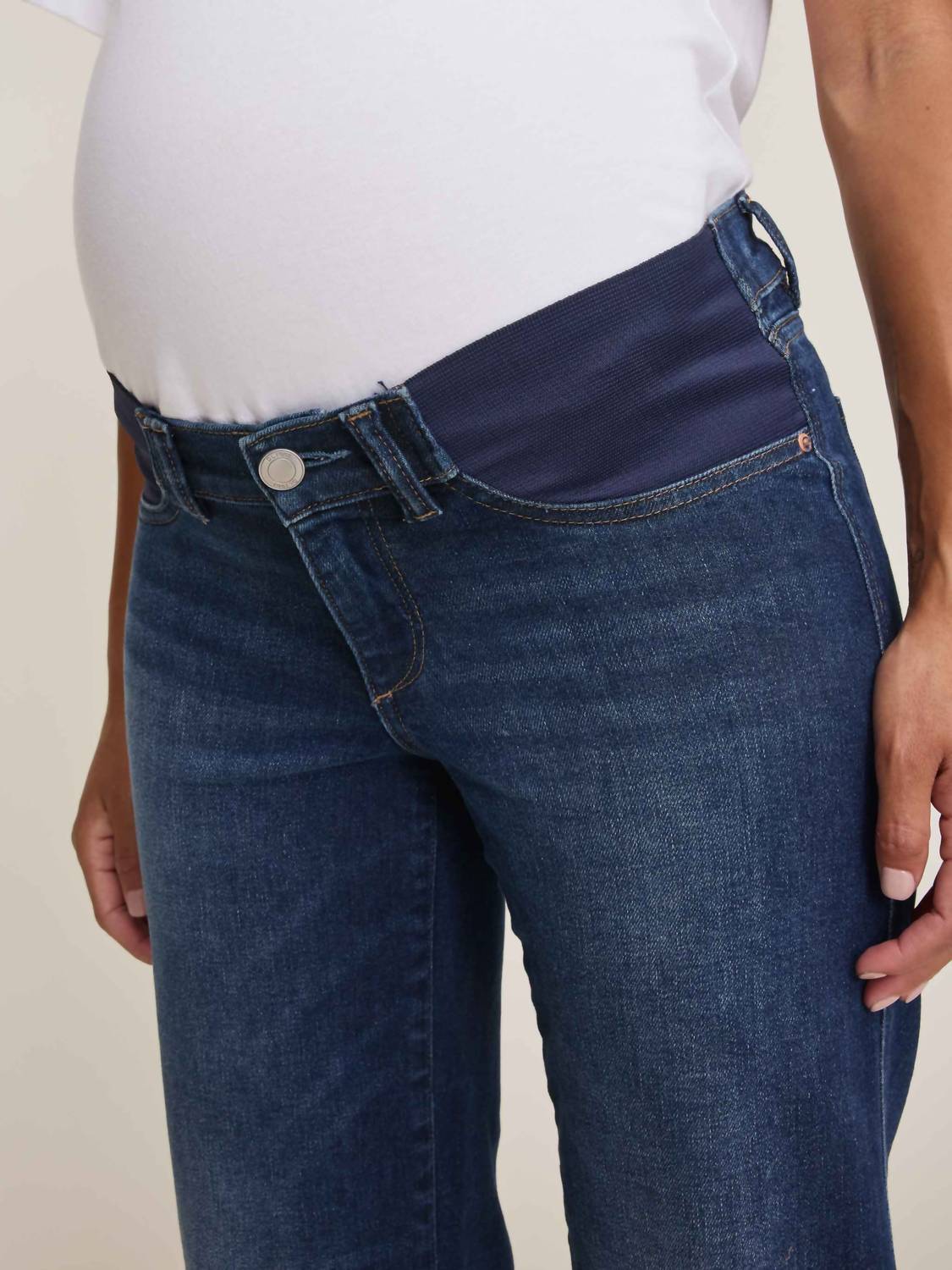 DL1961 - Women's Thea Boyfriend Relaxed Tapered Jeans - Maternity in bluff - women's jeans - view 4