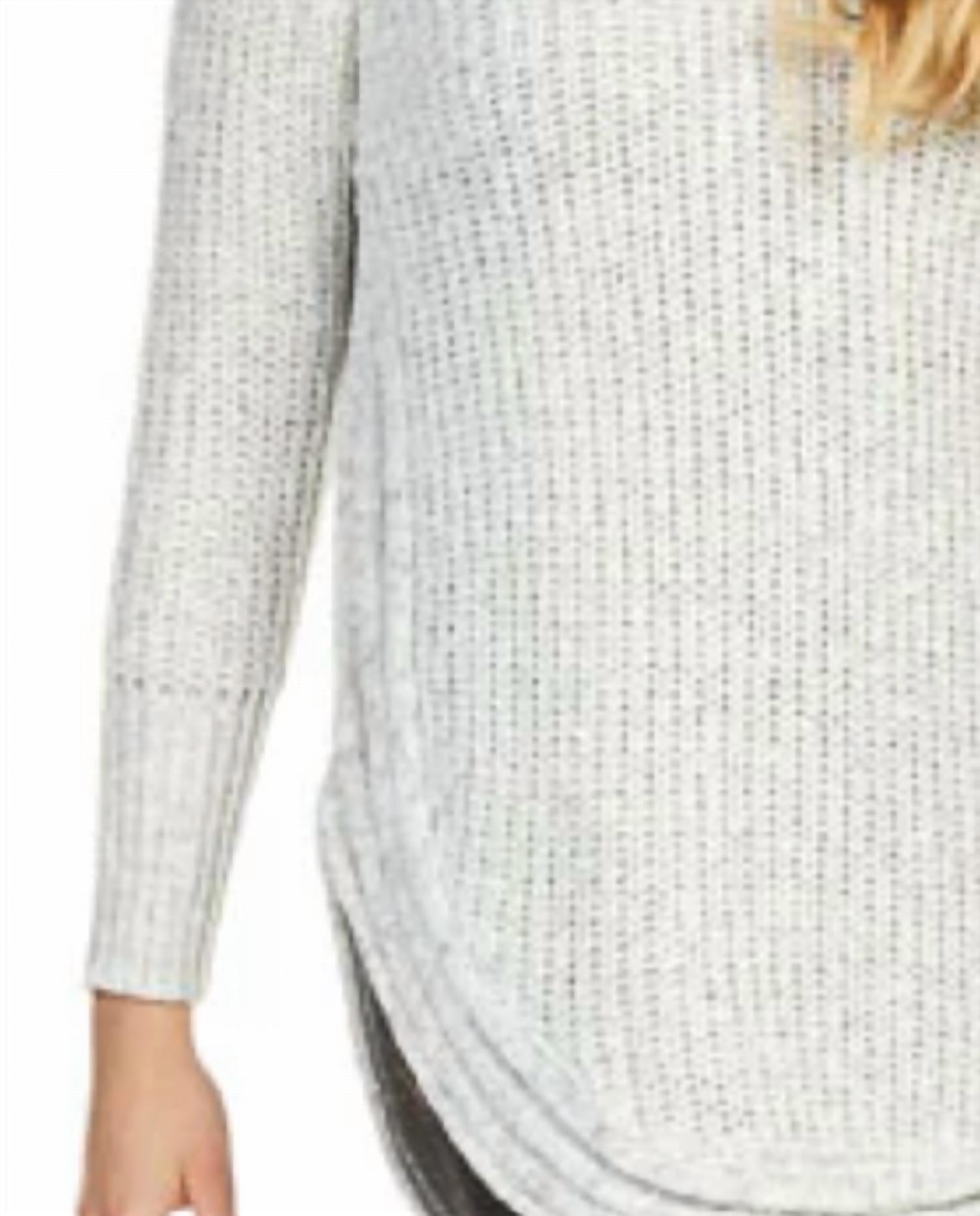 Papillon - Heathered Shirt Hem Sweater