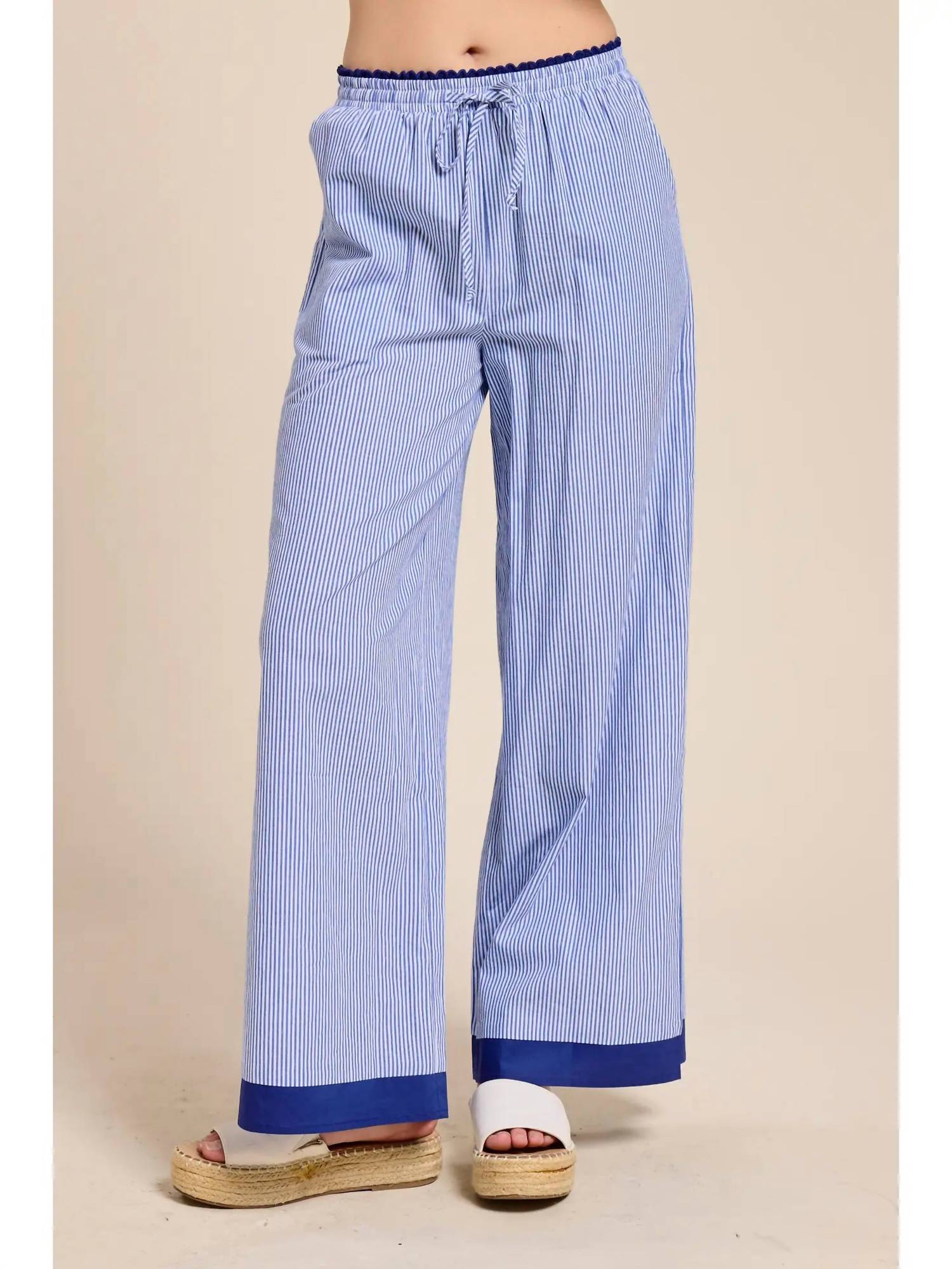 Flat White - Sardine Striped Pants