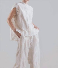 Psophia - Embroidered Tencel Blouse
