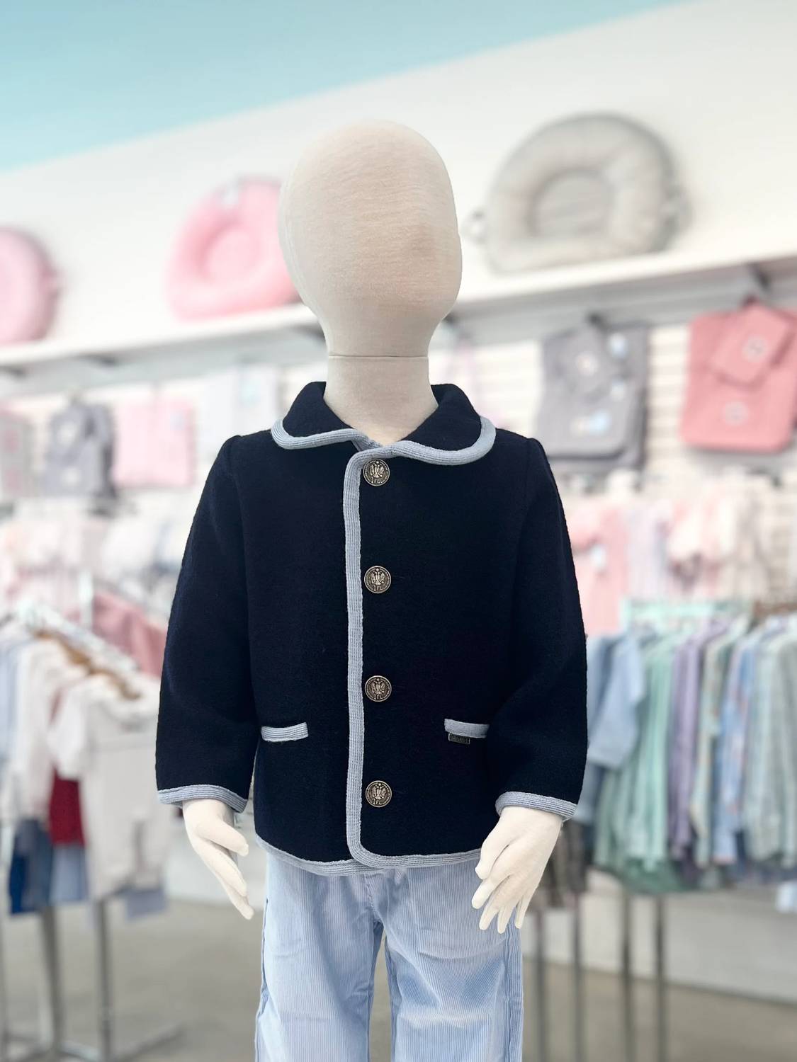 Mi Lucero - Kid's Marae Coin Button Classic Jacket
