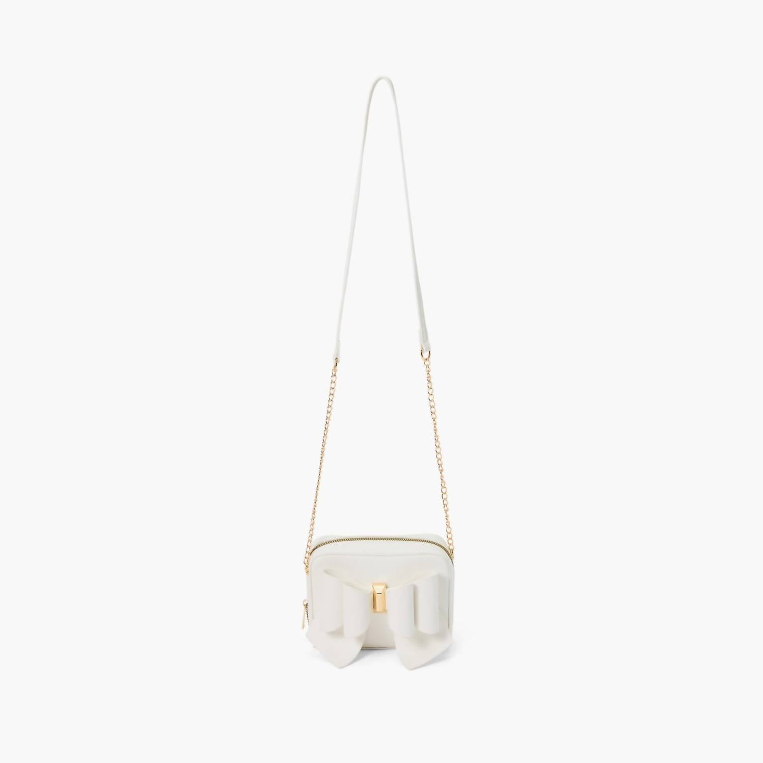 Like Dreams - Women's Mini Boxy Bow Vegan Crossbody Bag