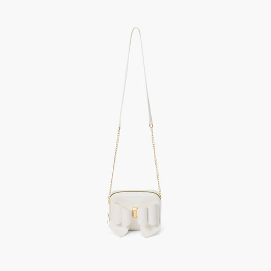 Like Dreams - Women's Mini Boxy Bow Vegan Crossbody Bag
