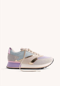 Gioseppo Women's Lawton Leather And Corduroy Sneakers in blue - women's sneaker