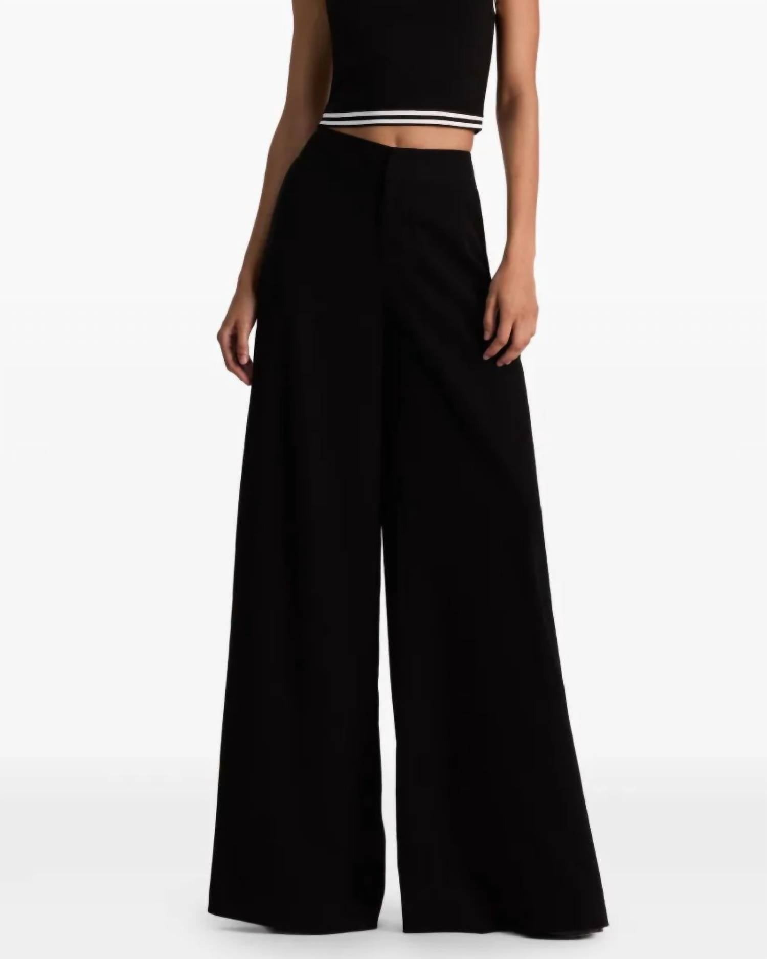 Alice + Olivia - Nessi Side-stripe Palazzo Pants