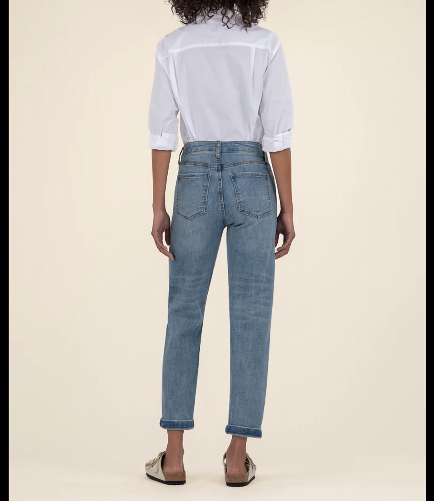 Kut From The Kloth - Sienna Baggy Boyfriend Crop Jeans