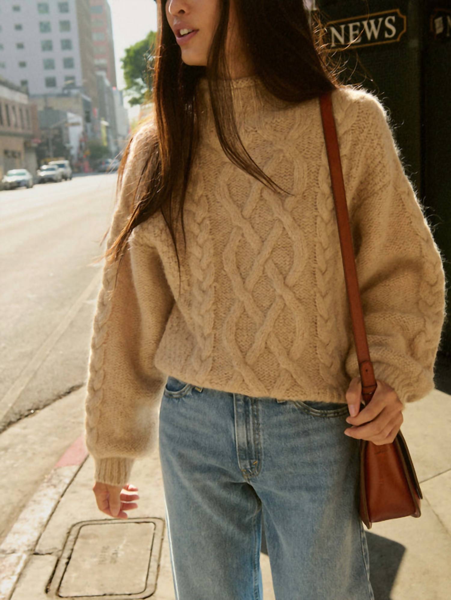Nation Ltd - Lydia Cable Knit Sweater
