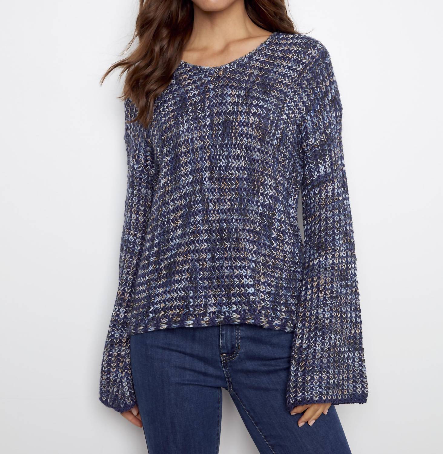 Charlie B - Novelty Yarn Crochet Sweater