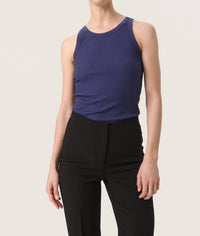 Soaked In Luxury - Simone Rib Jersey Slim Fit Tank Top