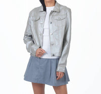 Jkt Nyc - Alexa Metallic Leather Jacket