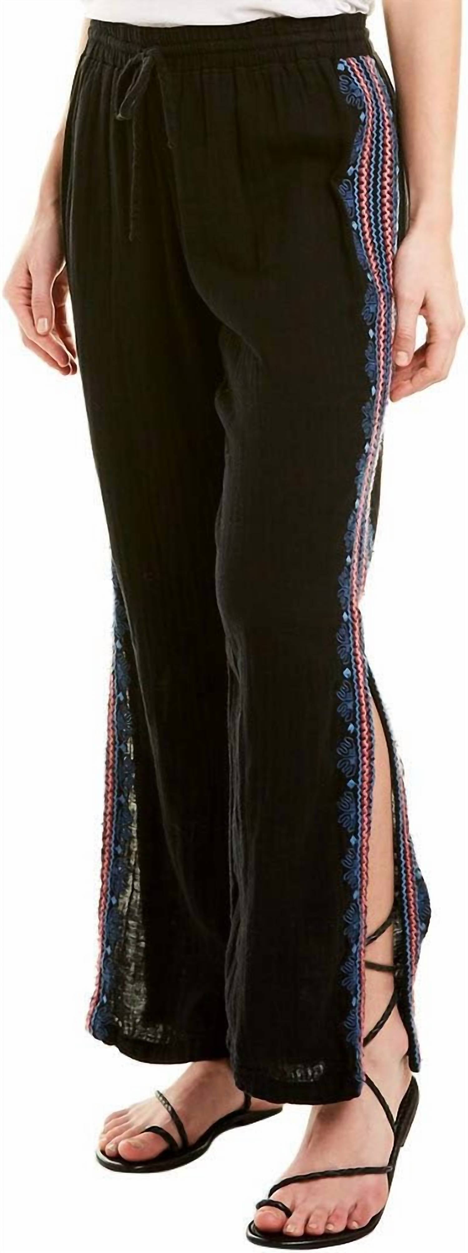 Johnny Was - Women's Side Slit Wide Leg Pants