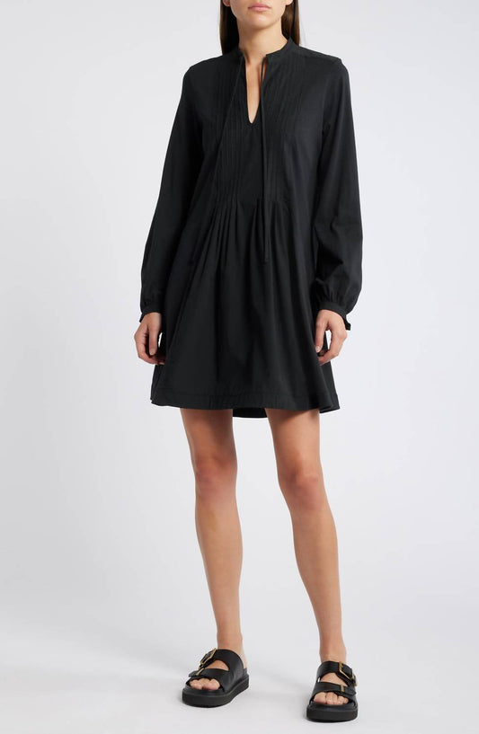 Nation Ltd - Ariana Pintuck Long Sleeve Organic Cotton Dress