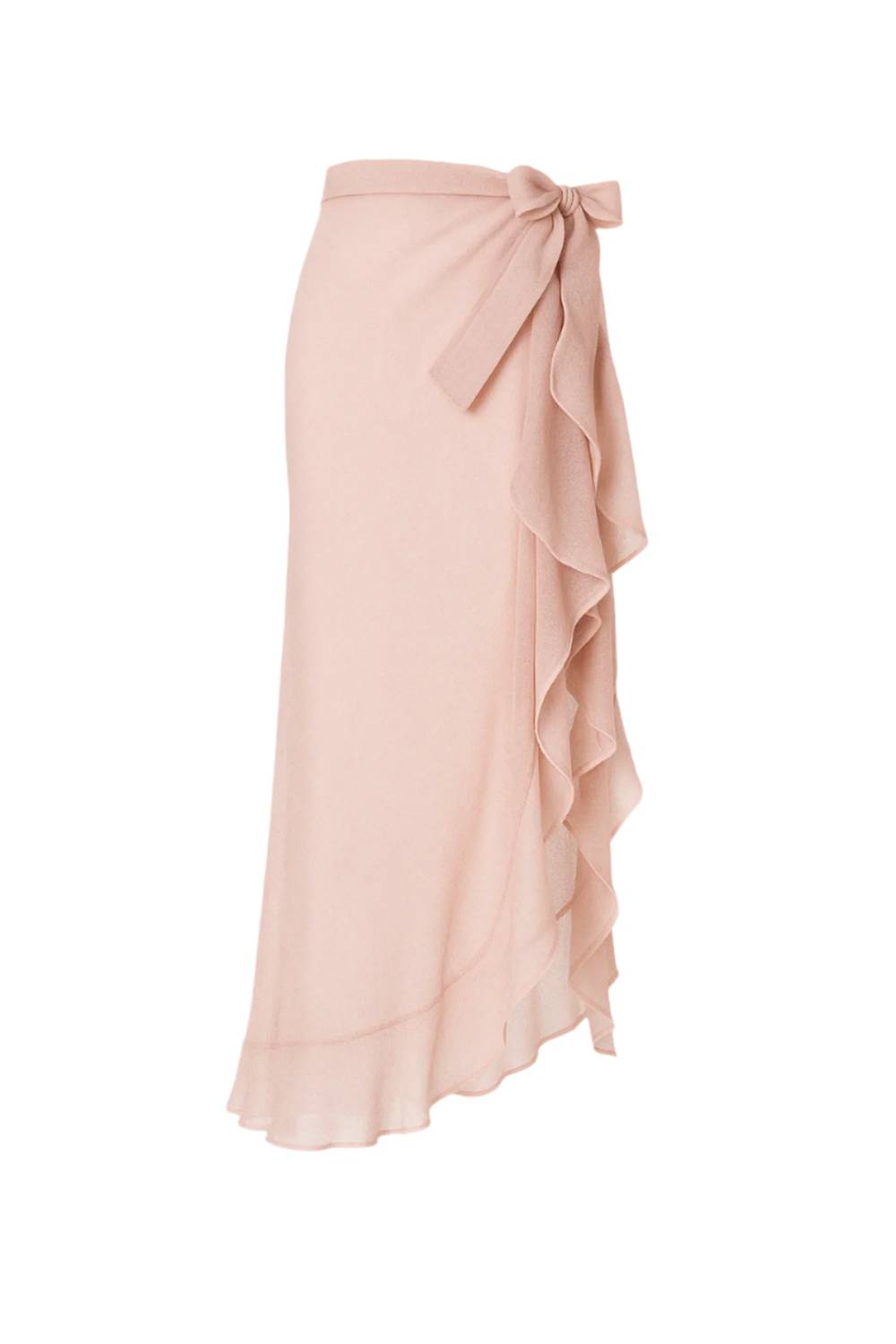 Soah - Lurex Flora Asymmetrical Cover Up Skirt