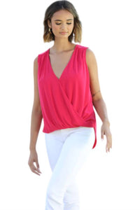 Veronica M - Everyday Cupro Surplice Tank