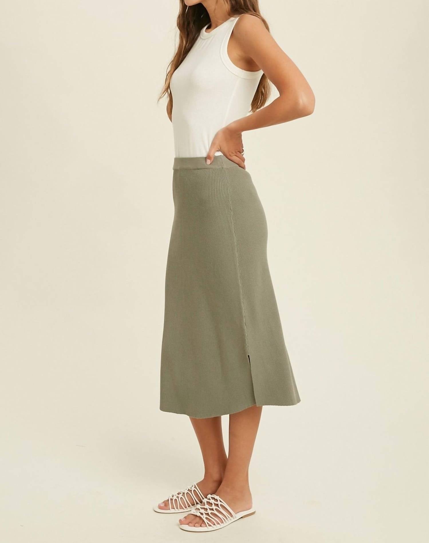 Poshture Finds - Wishlist Crew Neck Ribbed Knit Tank Top