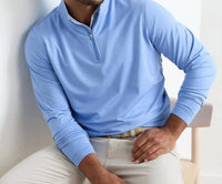 Peter Millar - Men's Perth Melange Performance Quarter Zip Sweatshirt