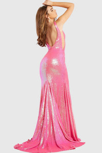Jovani - Backless Sheath Prom Dress