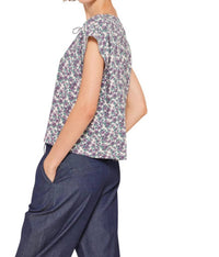 Celina Moon - Lavender Ruffle Blouse