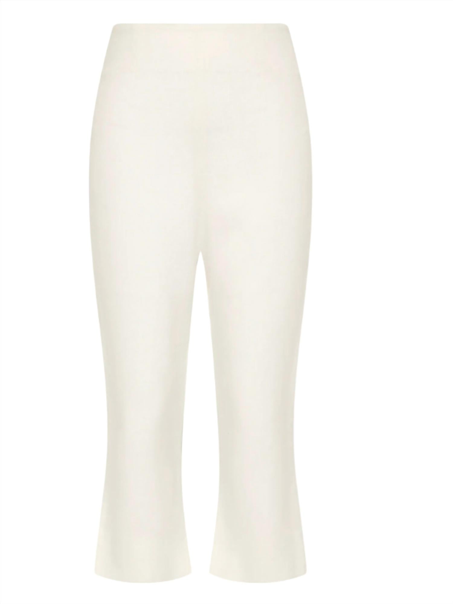 FAITHFULL THE BRAND Valeria Flared Capri in white - women's pants - view 4