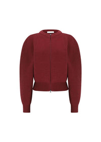 Shop Amomento - Cut Out Rounded Cardigan