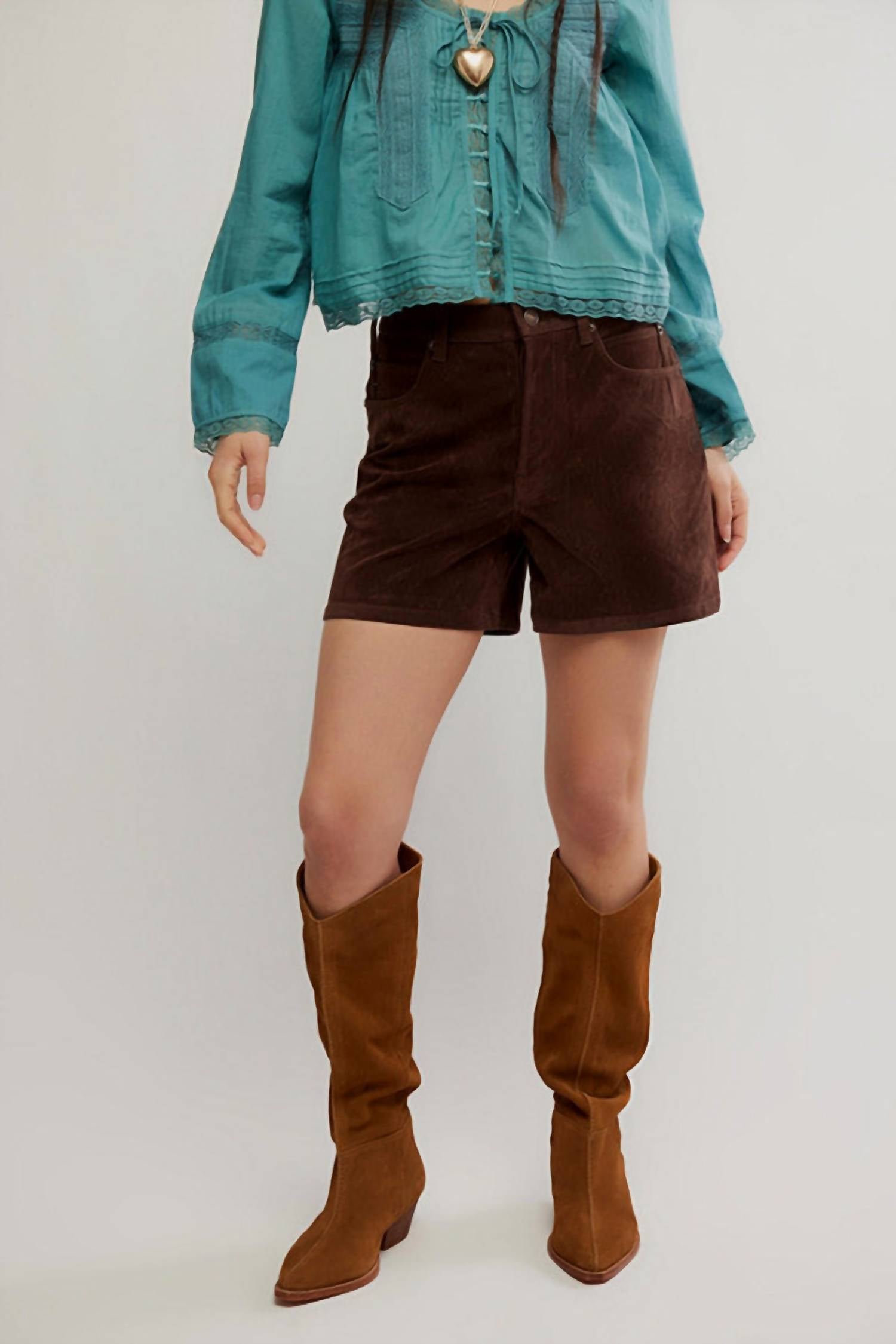 Free People - Tippi Vegan Suede Short