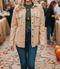 Timing - Hanging In There Denim Jacket