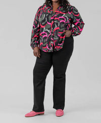 Nic + Zoe - Neon Doodle Live In Shirt - Plus