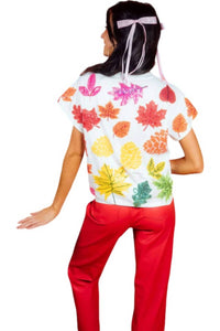 Queen Of Sparkles - Fall Leaves Tee Top