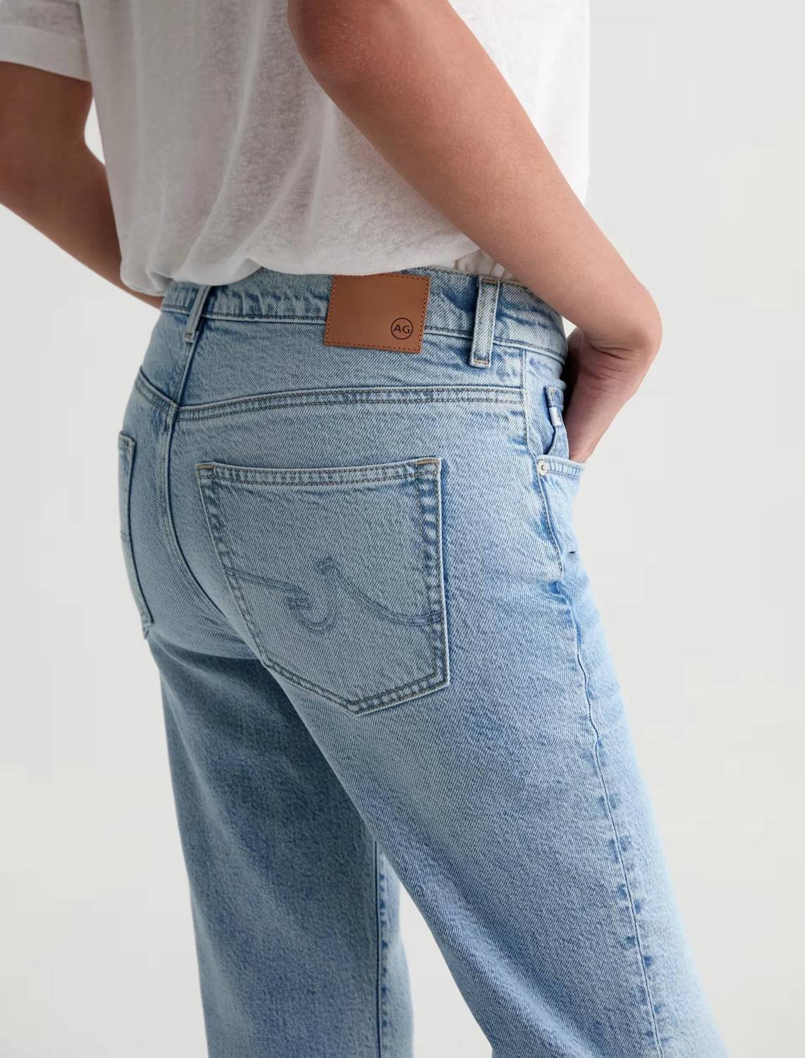 Ag Jeans - Brinley Mid-rise Straight Crop Jeans