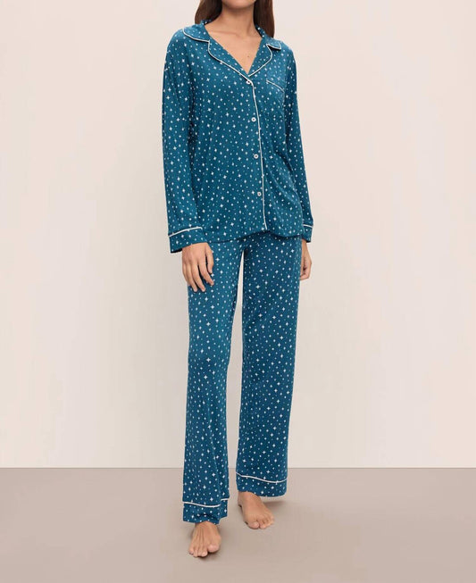 Eberjey - Printed Gisele Long PJ Set