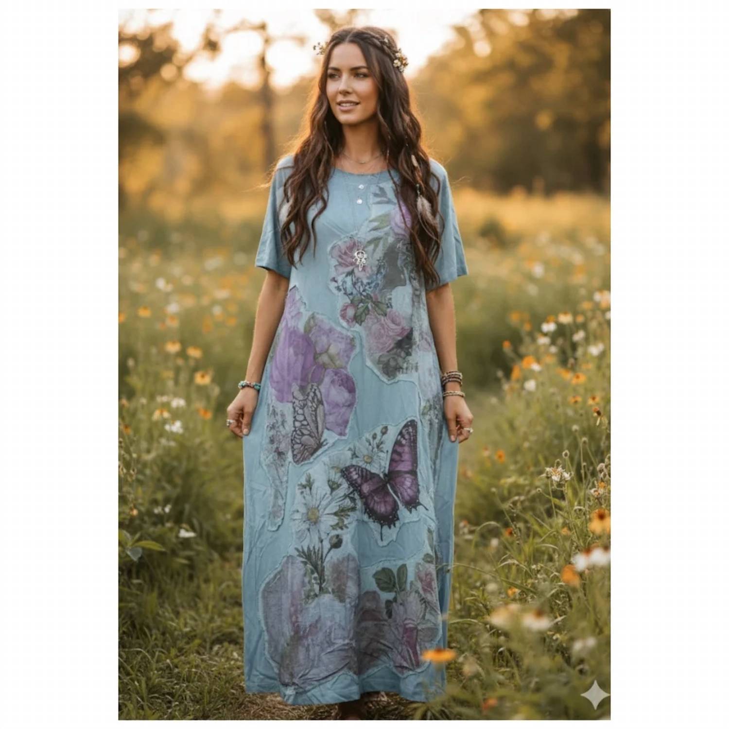 A Rare Bird - Butterfly T-shirt Dress