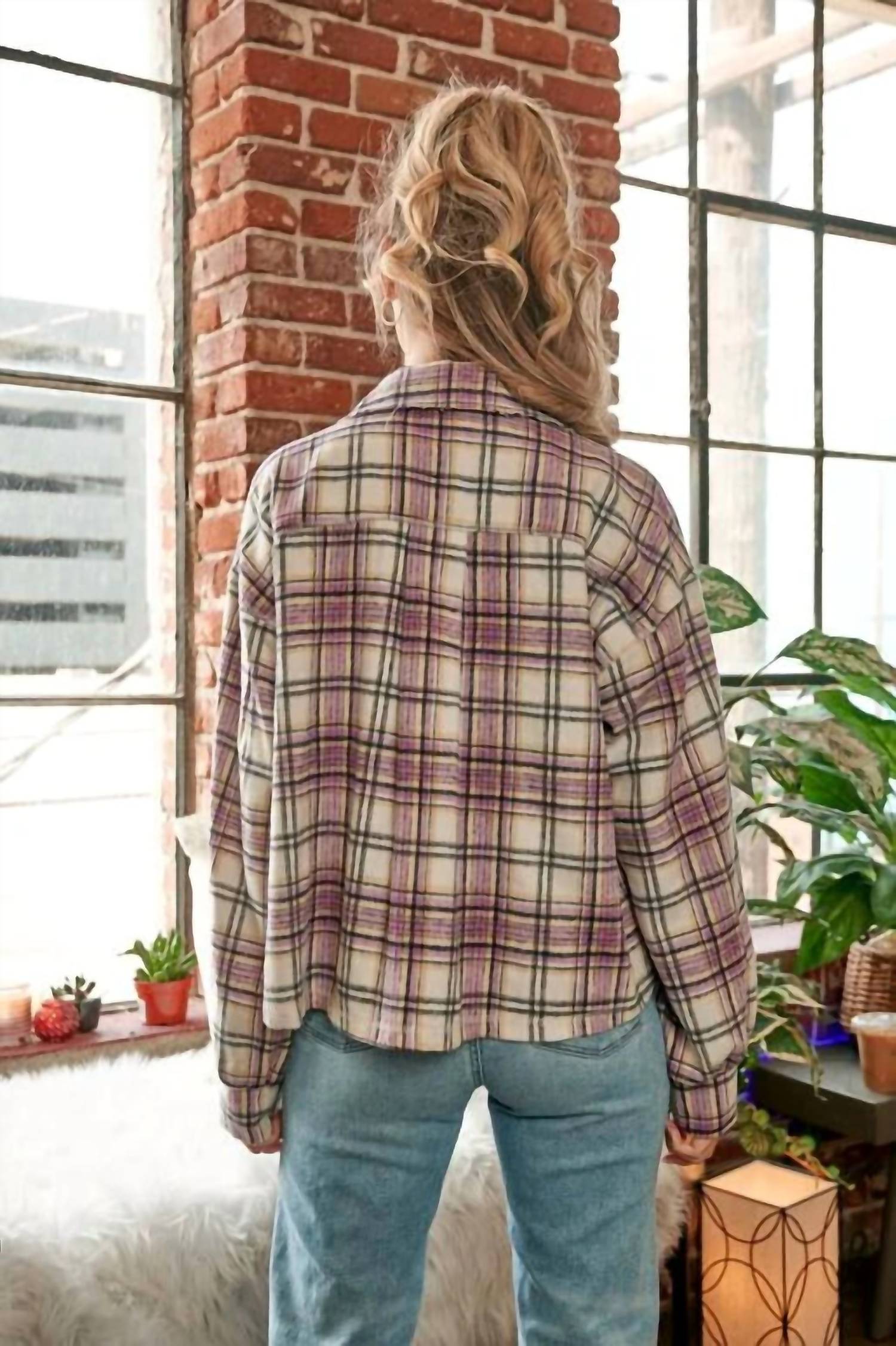 Hailey & Co - City View Crop Shacket