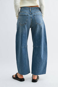 Just Black Denim - Barrel Jeans With Seams