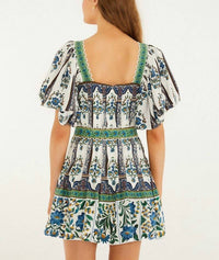 Farm Rio - Manoela Short Sleeve Belt Mini Dress