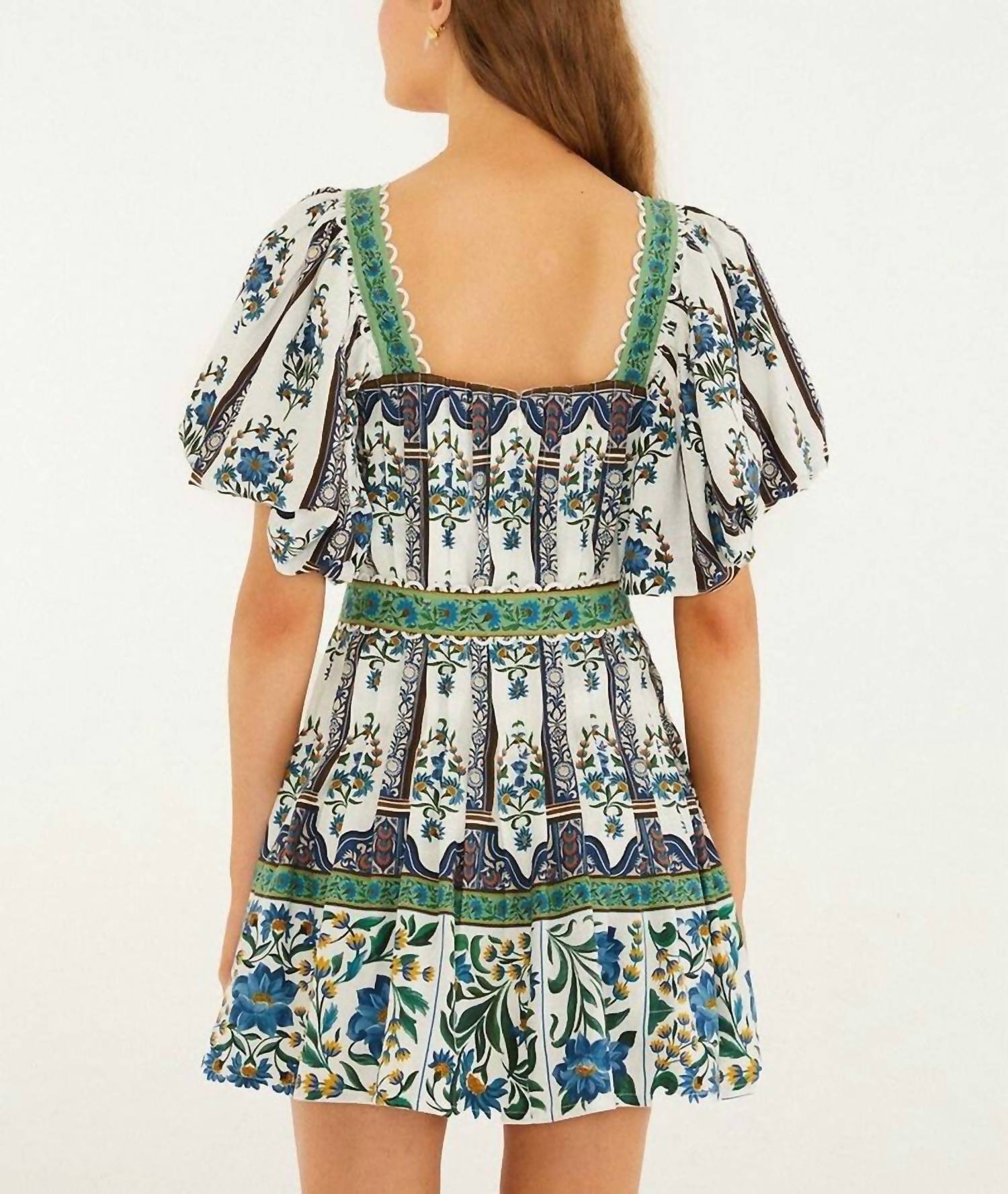 Farm Rio - Manoela Short Sleeve Belt Mini Dress
