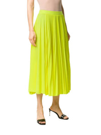 Valentino - Vlogo Pleated Midi Skirt