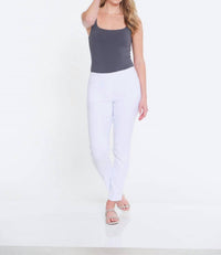 Multiples - Pull-on Ankle Pants With Front And Back Pockets