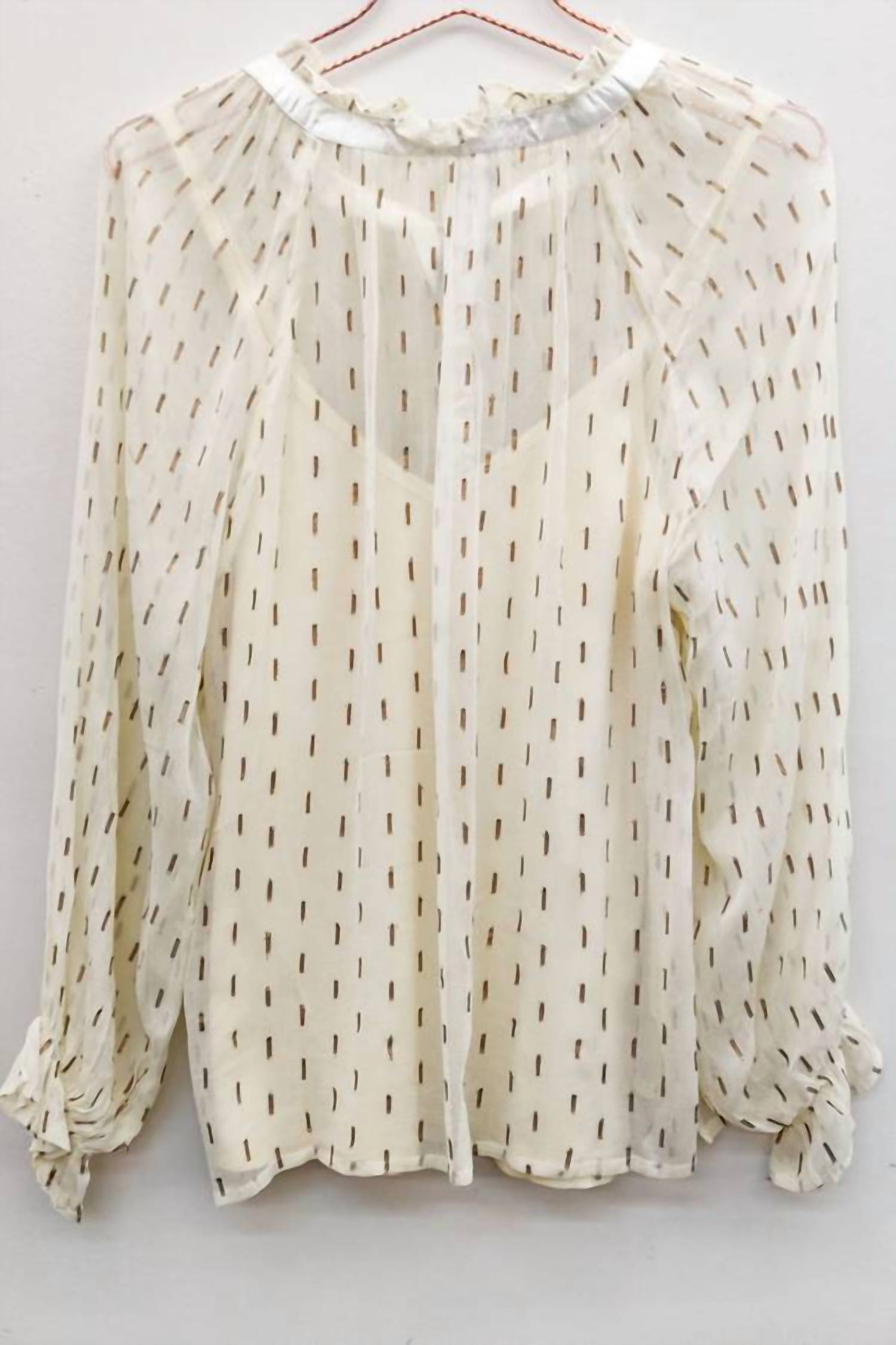 Aratta Maven Chiffon Blouse With Cami in ivory 1 - women's blouse - view 21