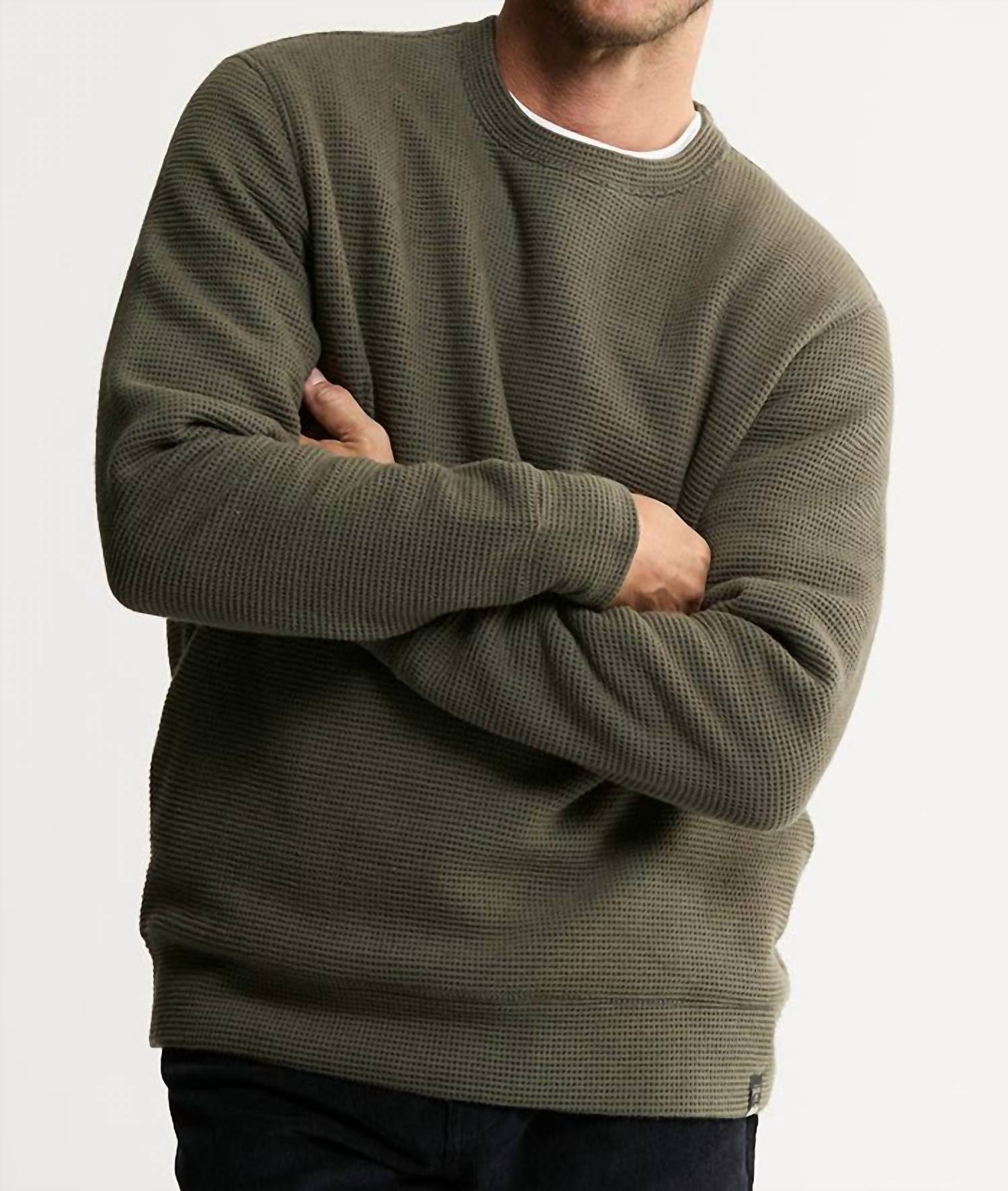 Jachs New York - Sherpa Lined Crewneck Sweatshirt