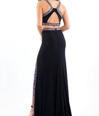 Rachel Allan - Two-piece Beaded Jersey Evening Gown