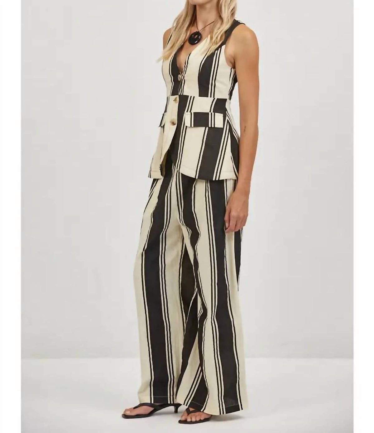 A.Ren - Delphine Striped Vest Top