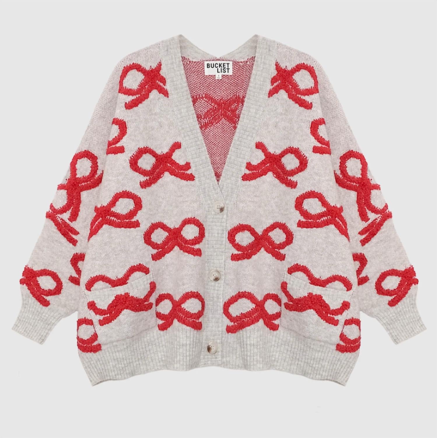 Bucketlist - Women's Bows & Bliss Cardigan