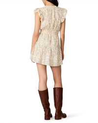 Steve Madden - Lucienne Floral Print Ruffle Lace Minidress