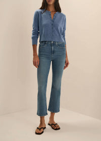 Favorite Daughter - Erin Mid Rise Crop Bootcut Jeans