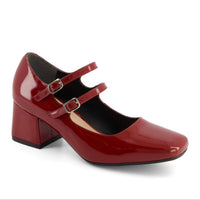 Andrea Women's Block Heeled Shoes in red - women's heels