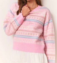Loveshackfancy - Emberly Wool Fair Isle Pullover